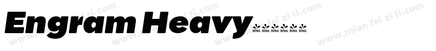 Engram Heavy字体转换